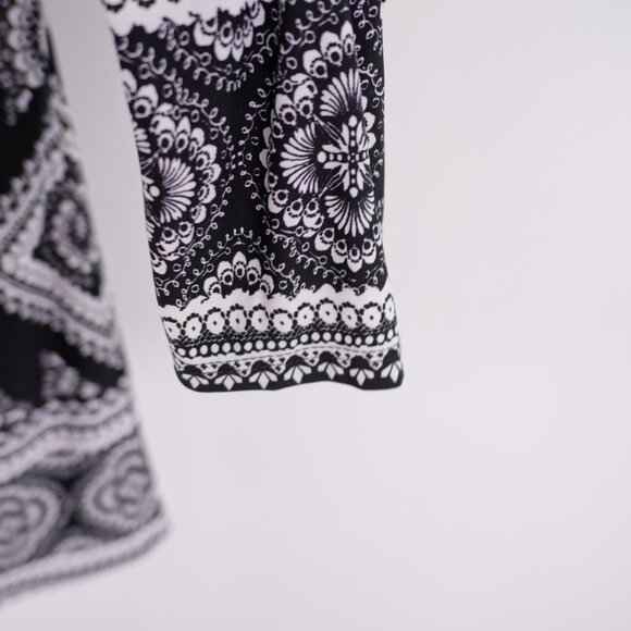 INC International Concepts 1X  Black White Open Shoulder Spaghetti Strap Top Lon - Picture 3 of 8